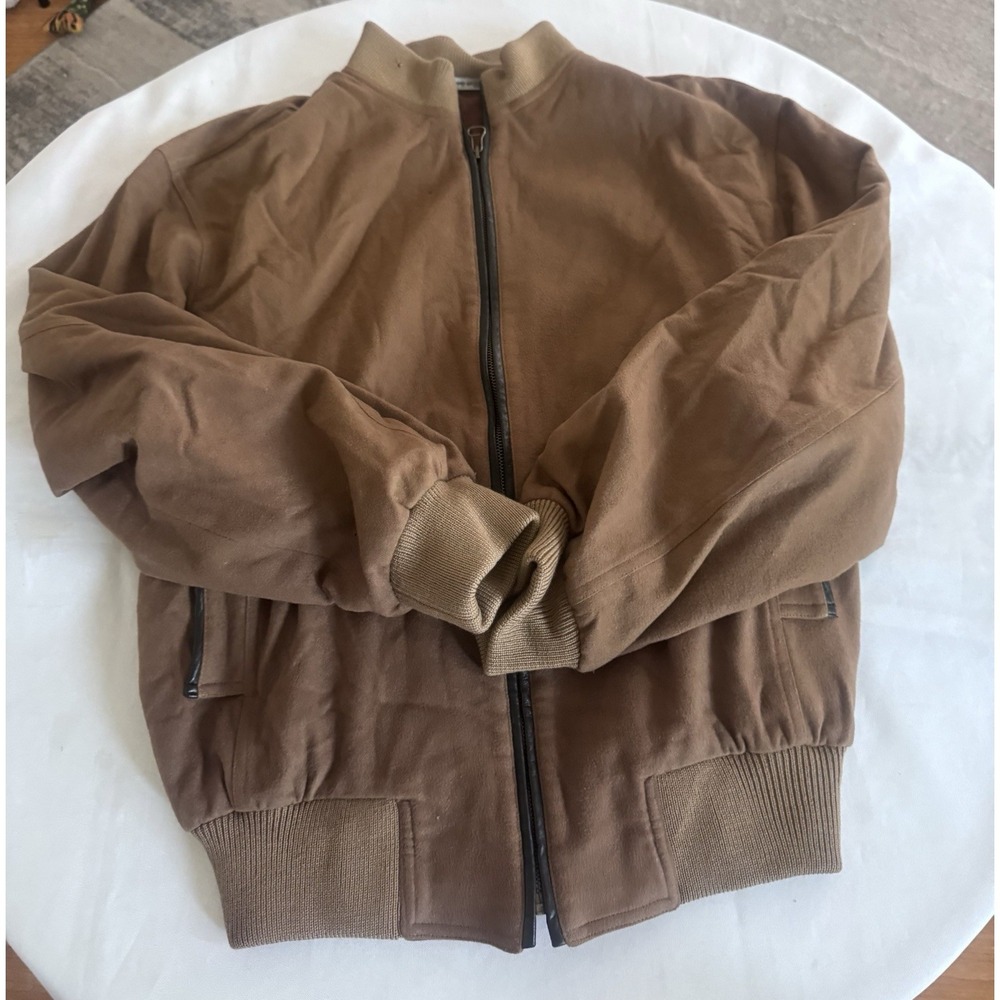 Pierluigi Della Spina Wool Cashmere Bomber Jacket Italy Made Men's Sz M